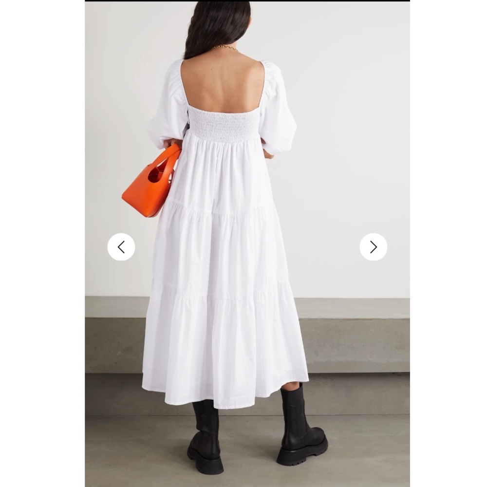 Faithfull the Brand Kiona Tiered Cotton Midi Dress - Picture 5 of 16